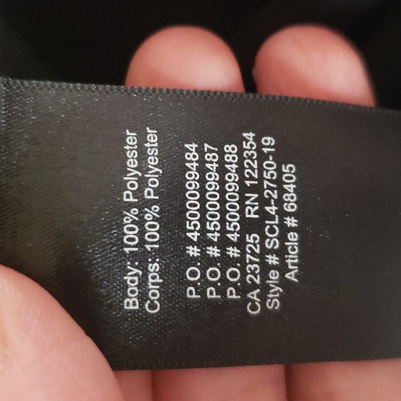 WILFRED Cropped Chiffon Button Down Short Sleeve Blouse - BLACK S - Picture 12 of 12